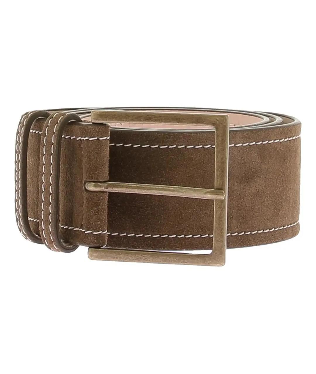 MAGDA BUTRYM Коричневый кожаный ремень, фото 1