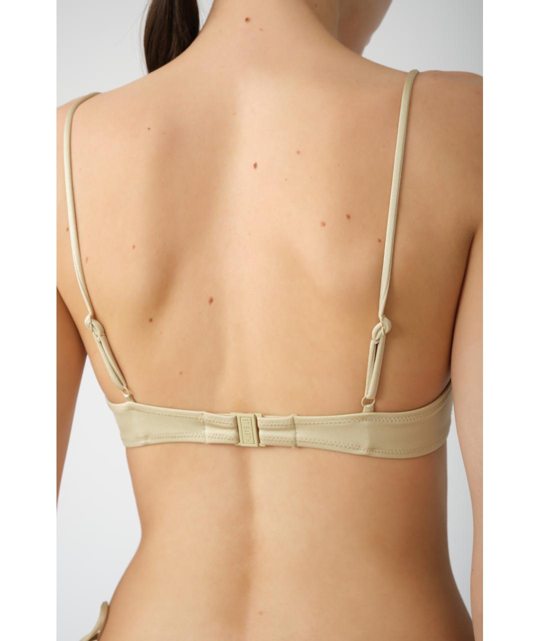 MC2 SAINT BARTH Золотой полиамидовый купальник, фото 4