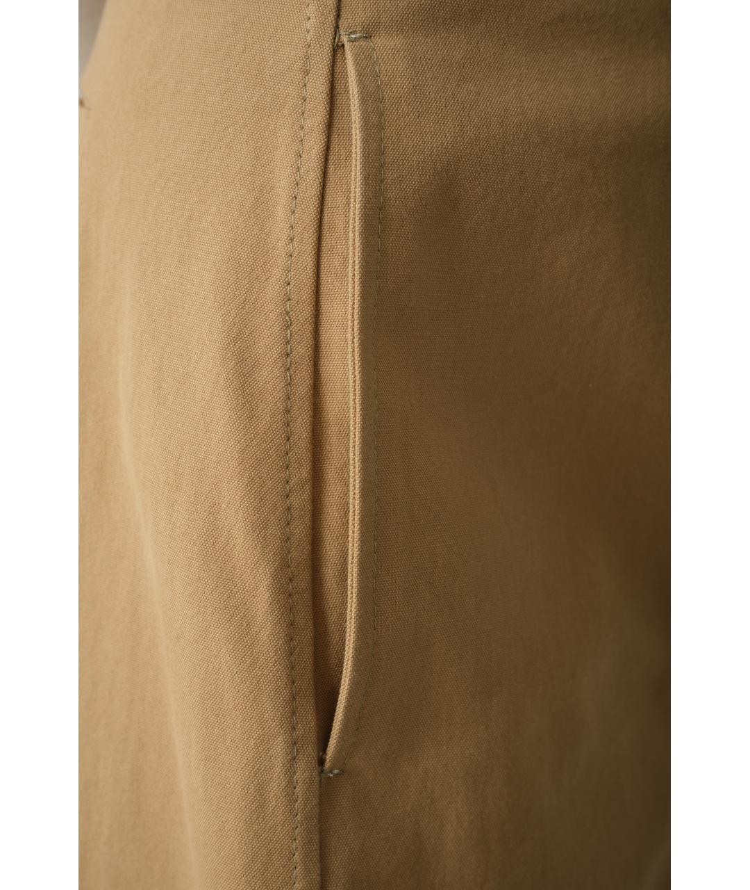 MAGDA BUTRYM Бежевые хлопковые прямые брюки, фото 5