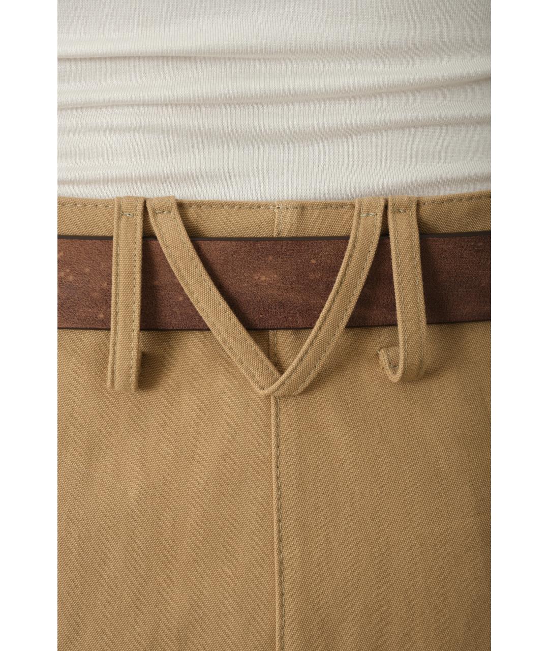MAGDA BUTRYM Бежевые хлопковые прямые брюки, фото 4