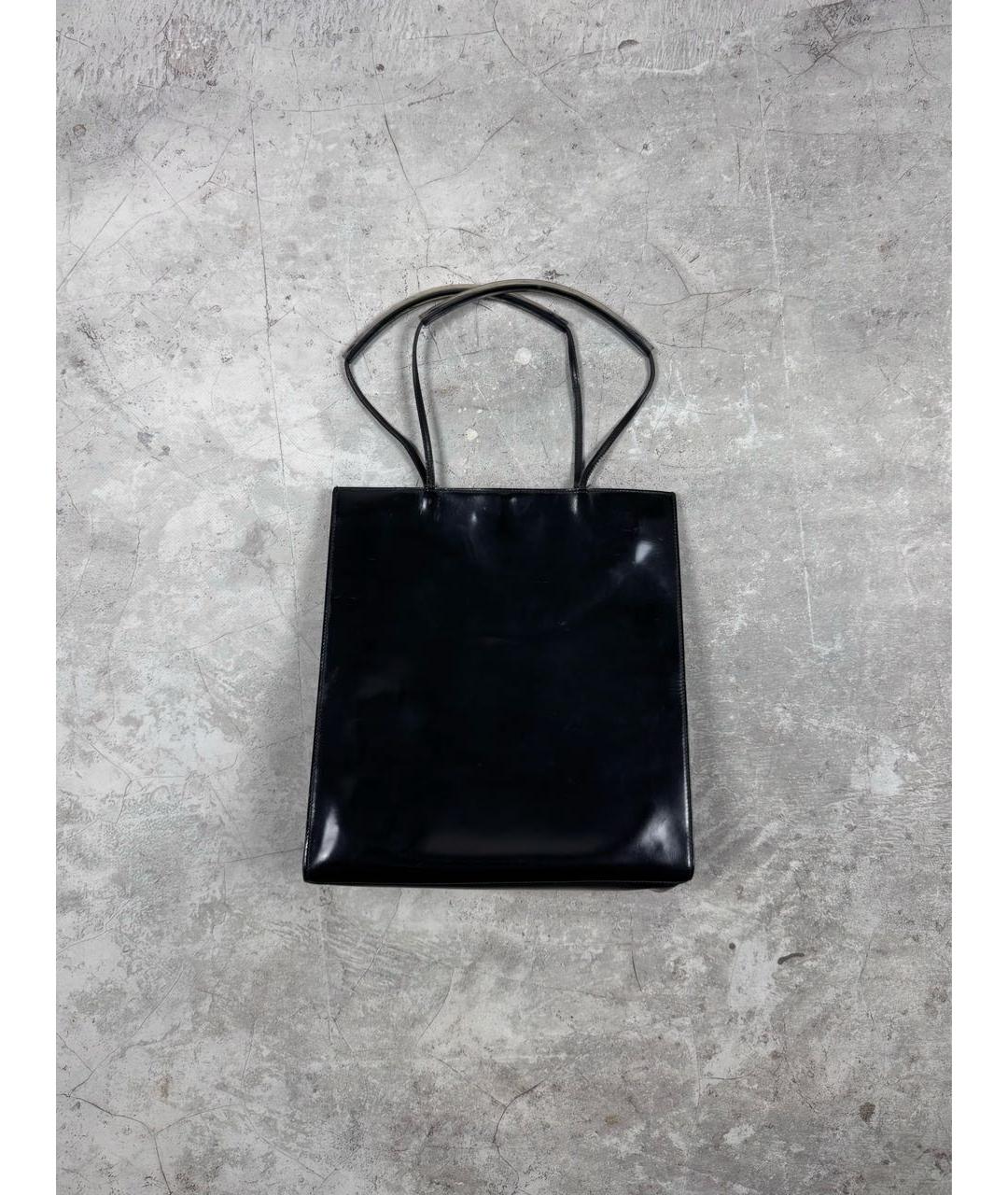 FERRAGAMO Черная сумка тоут, фото 3