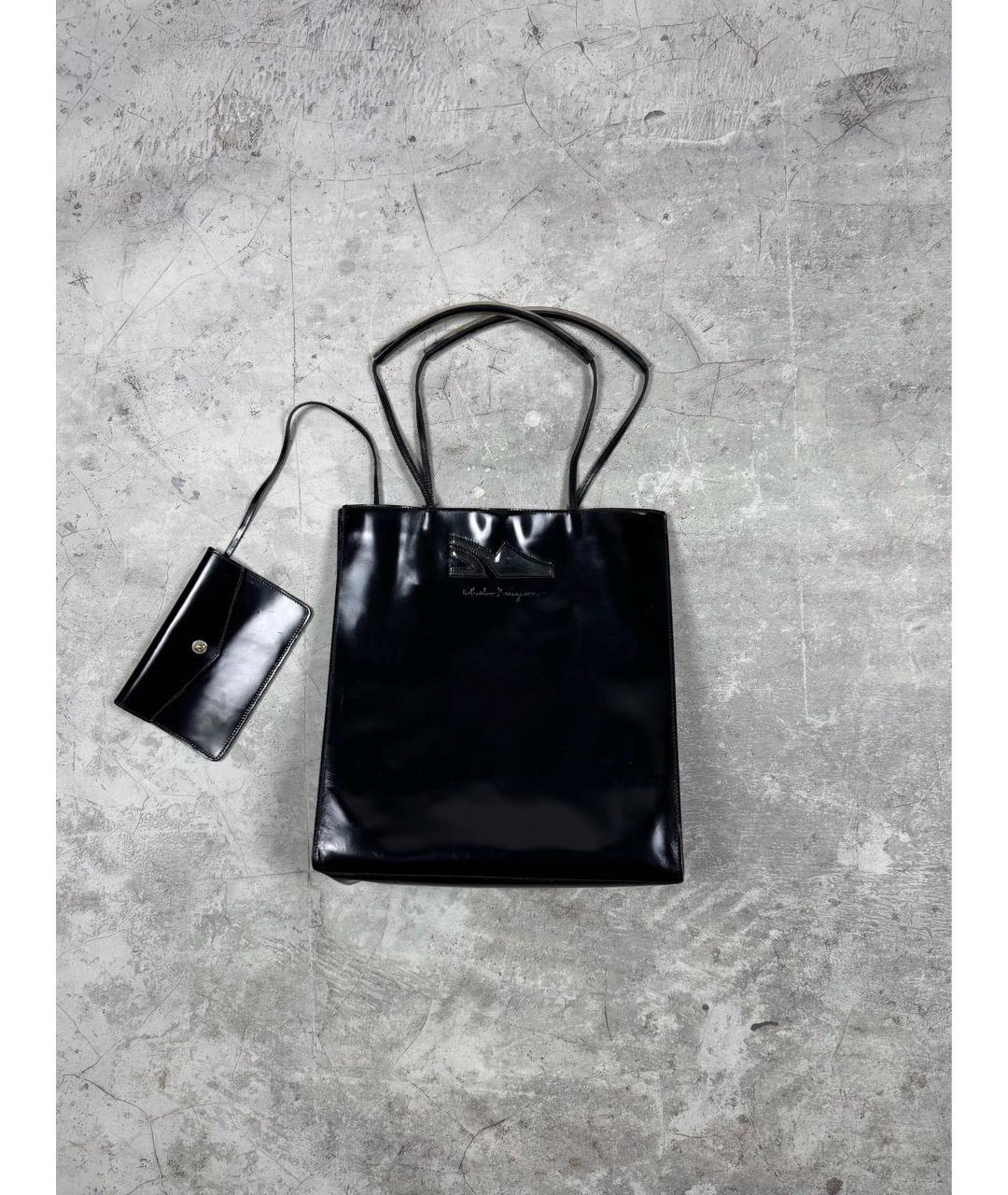 FERRAGAMO Черная сумка тоут, фото 2