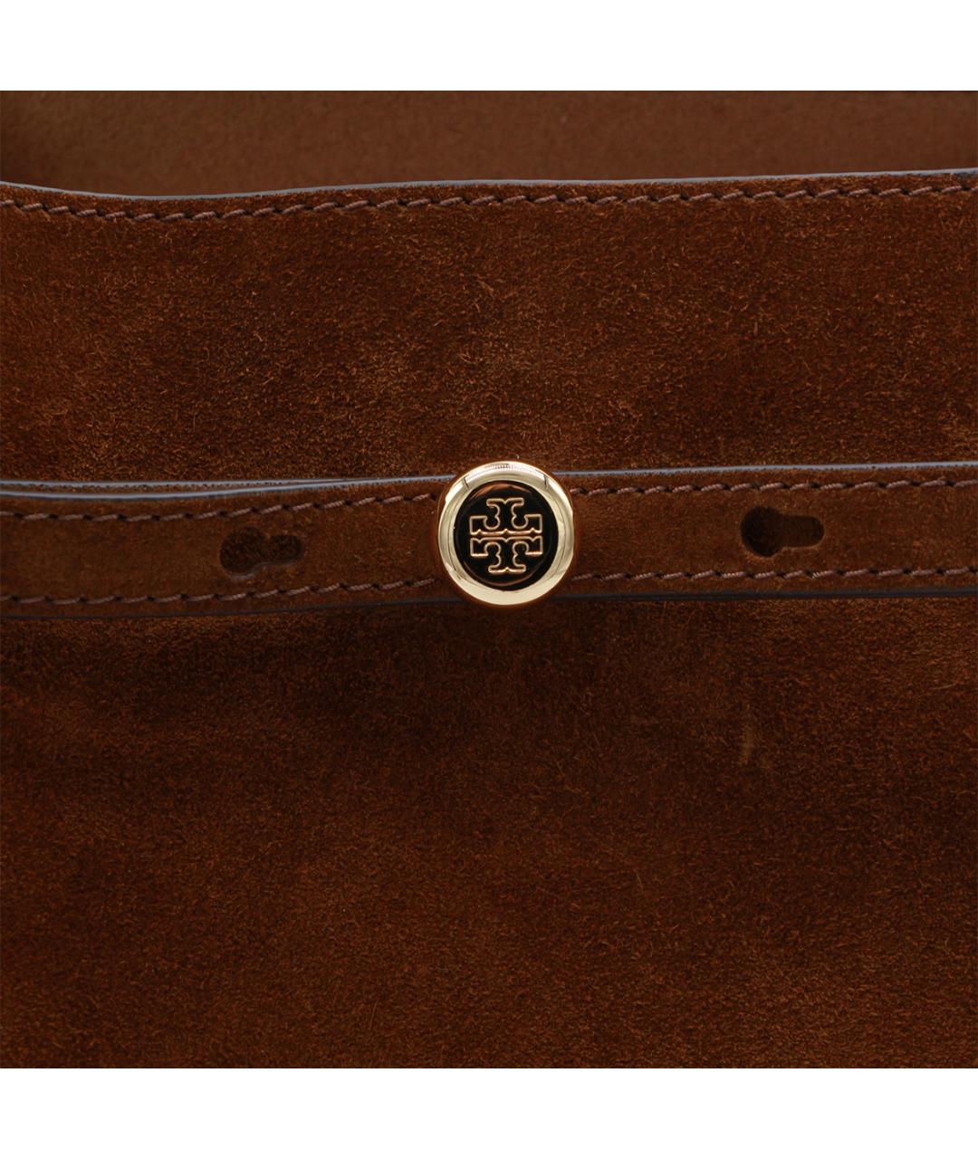 TORY BURCH Коричневая замшевая сумка тоут, фото 4