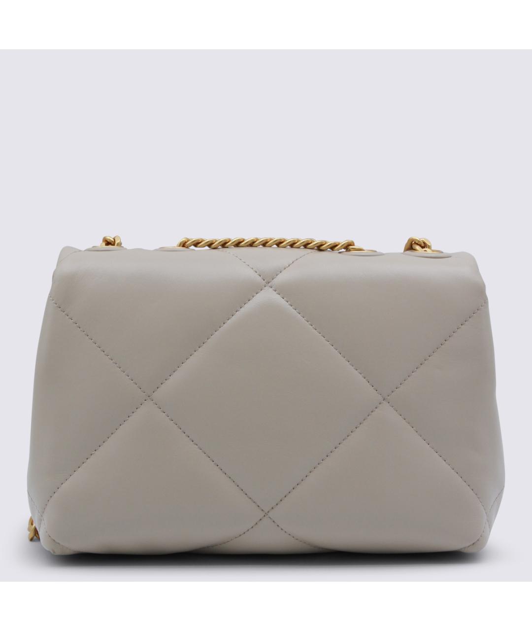 TORY BURCH Серая кожаная сумка через плечо, фото 3