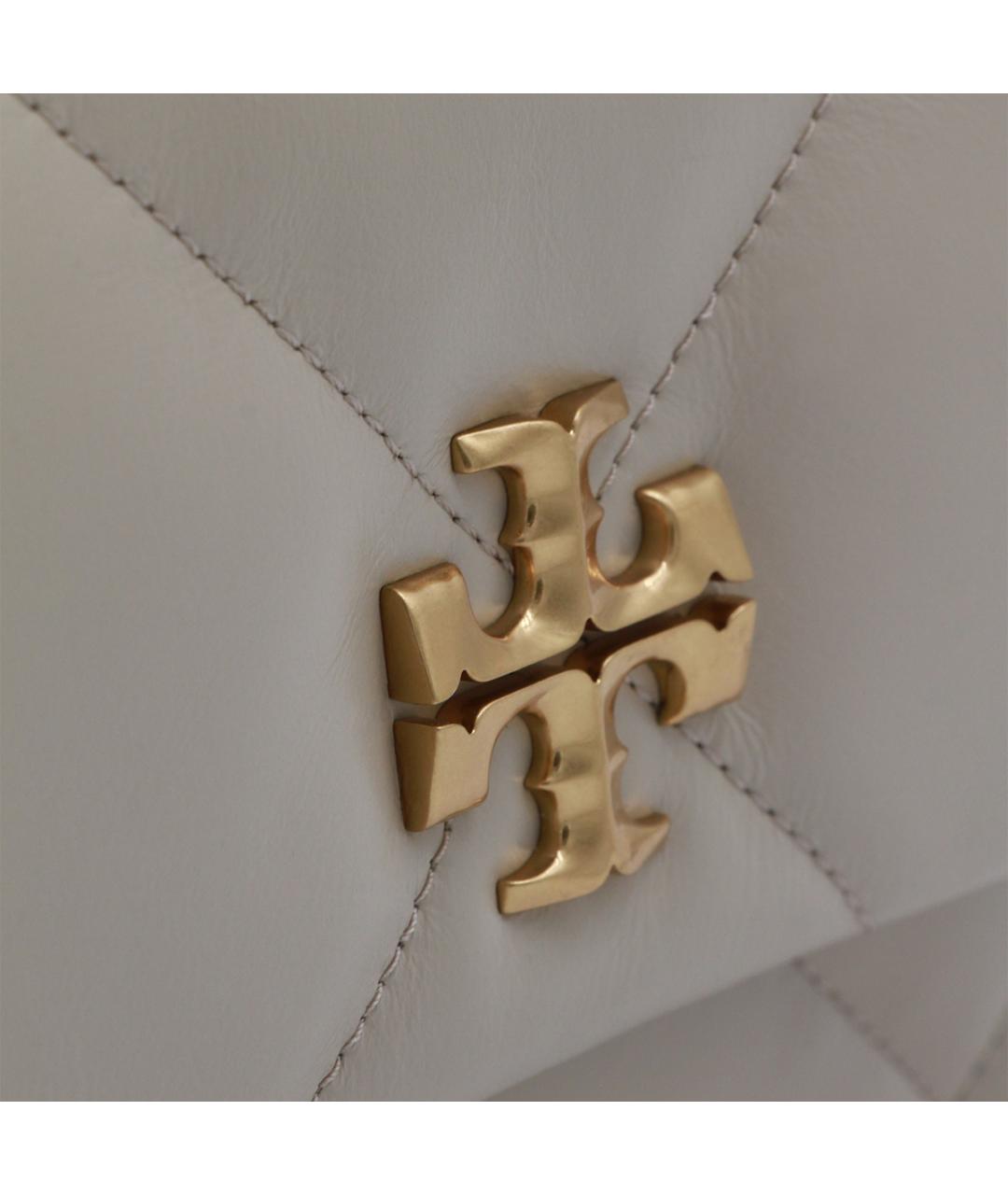 TORY BURCH Серая кожаная сумка через плечо, фото 4