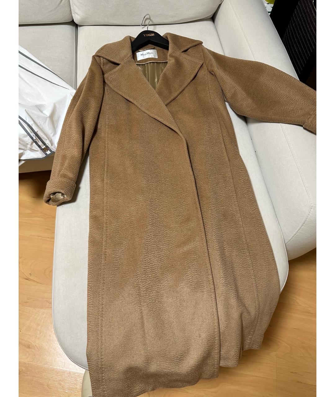 MAX MARA Коричневое шерстяное пальто, фото 3