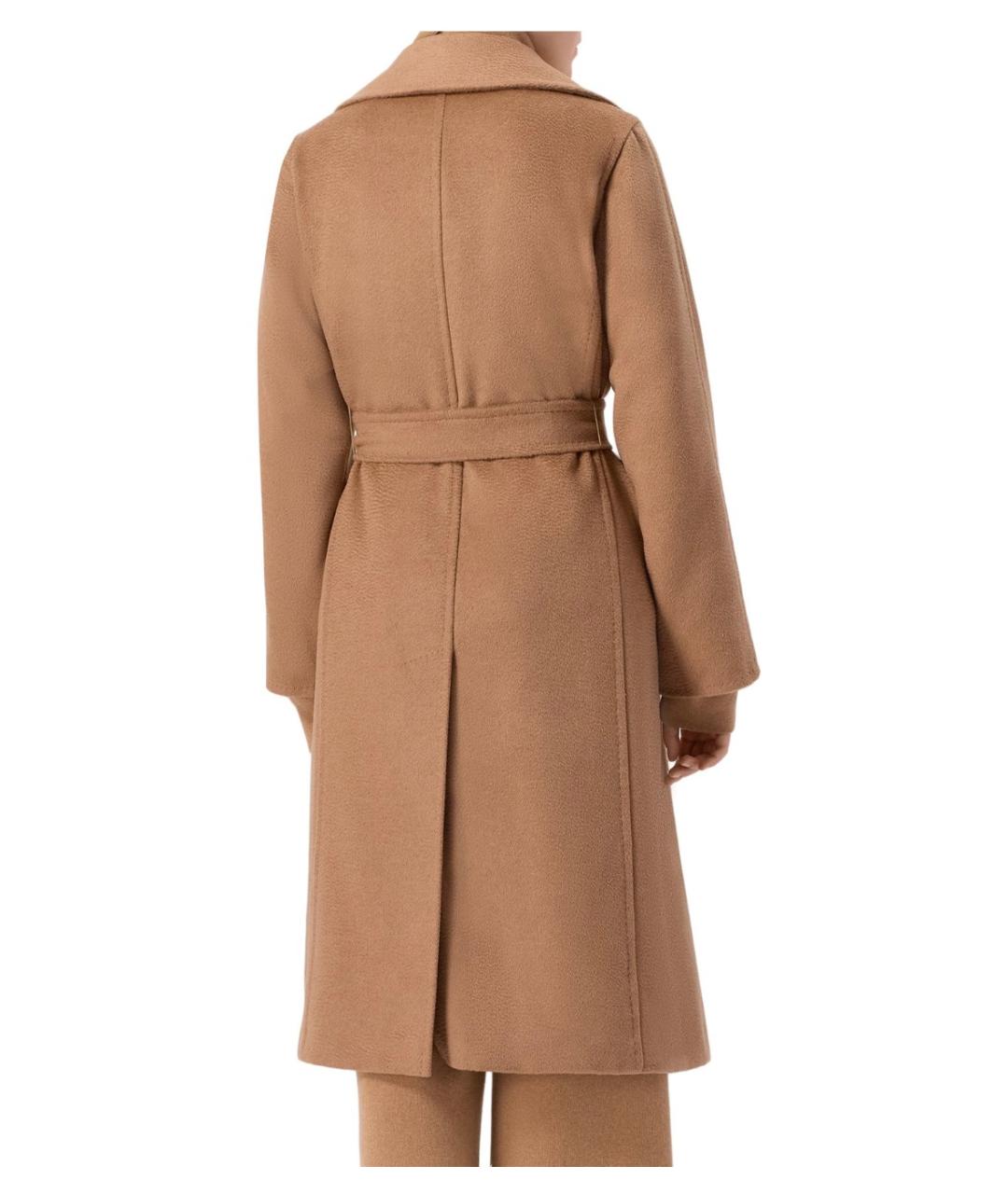 MAX MARA Коричневое шерстяное пальто, фото 2
