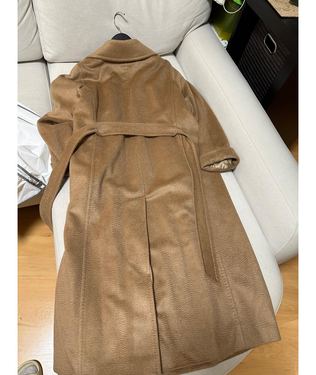 MAX MARA Коричневое шерстяное пальто, фото 7
