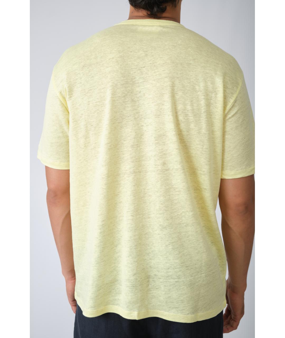 MC2 SAINT BARTH Желтая футболка, фото 4