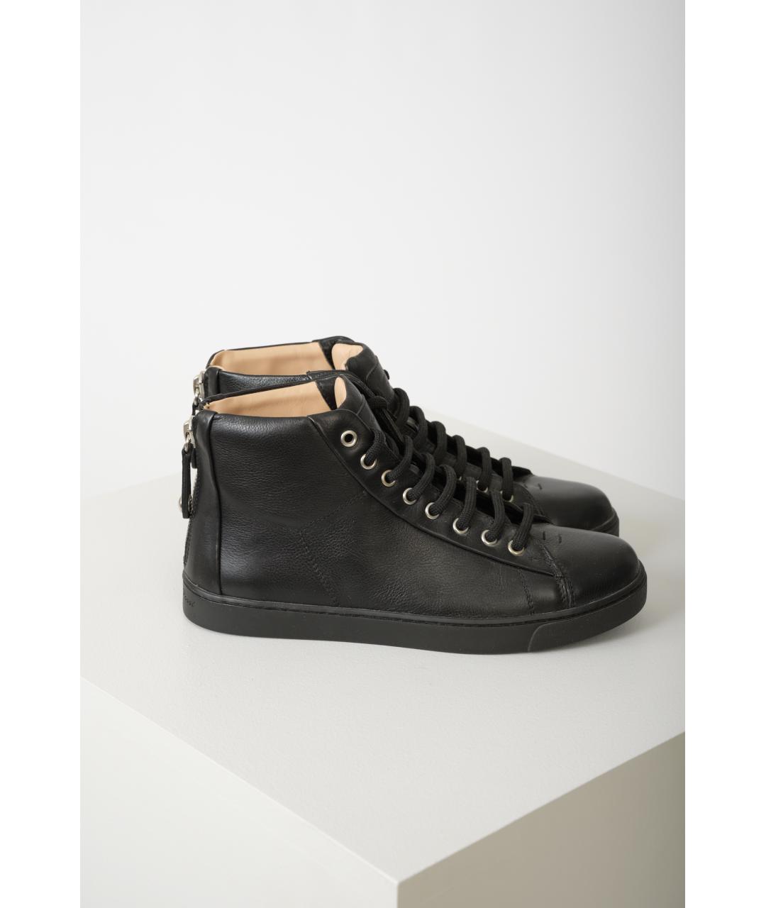 GIANVITO ROSSI Черные кожаные ботинки, фото 2