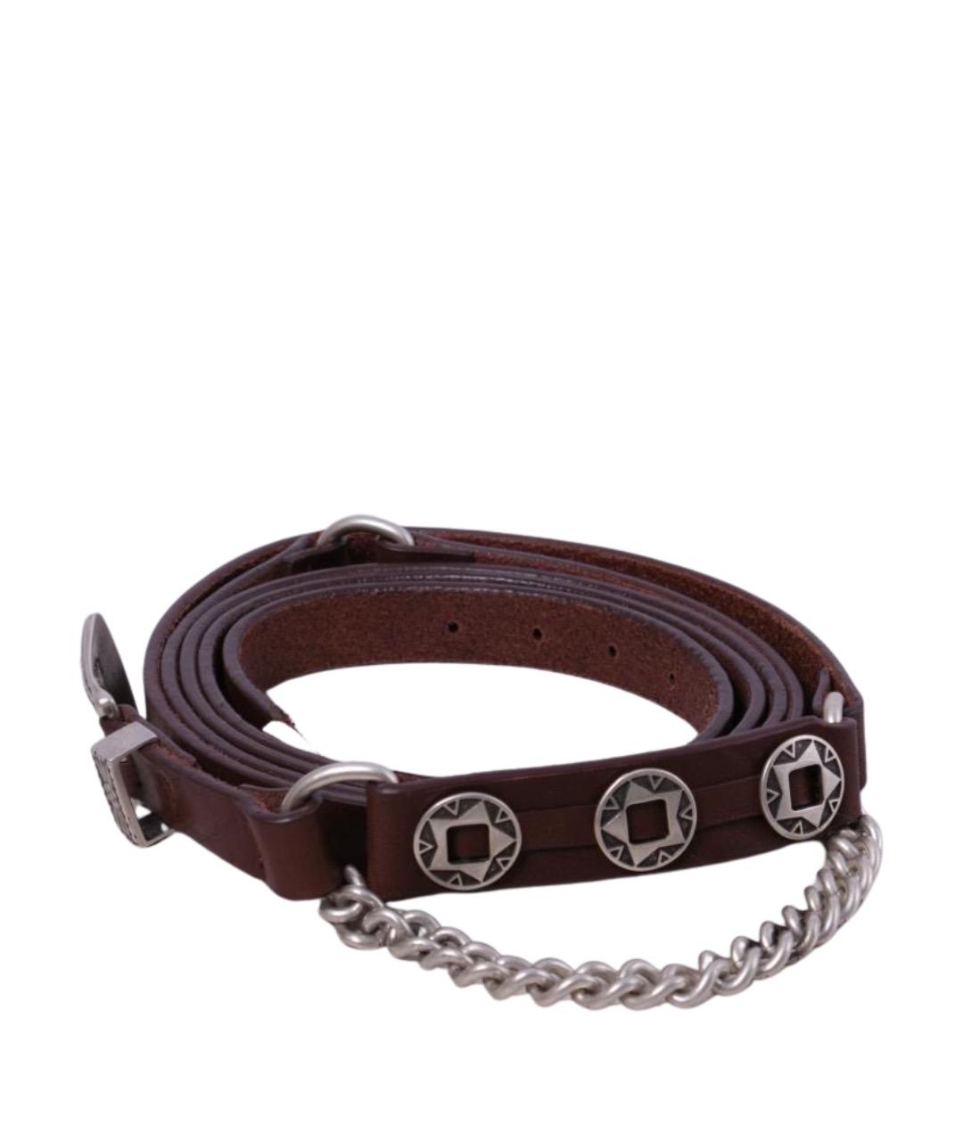 MAGDA BUTRYM Коричневый кожаный ремень, фото 1