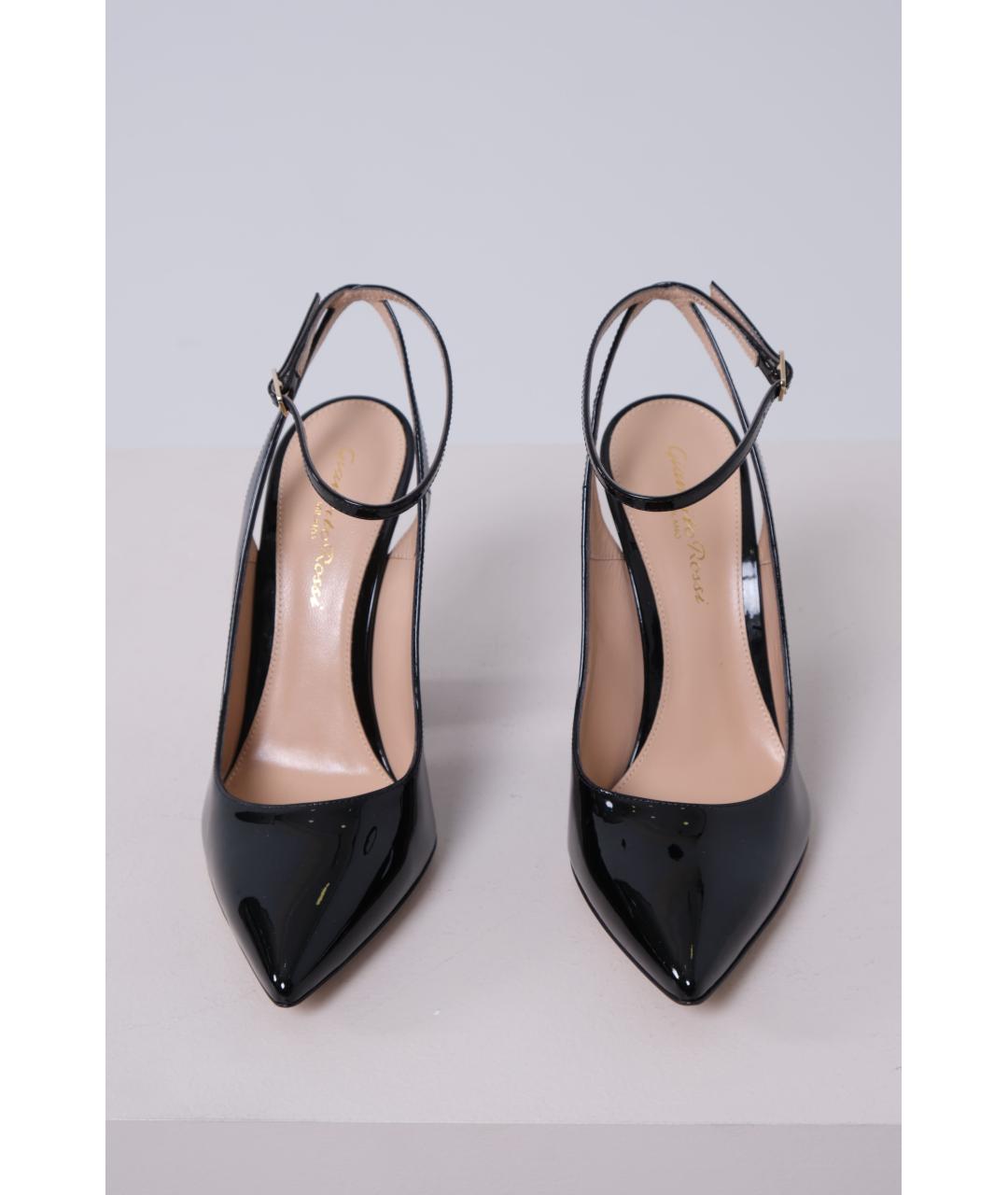 GIANVITO ROSSI Черные кожаные туфли, фото 3