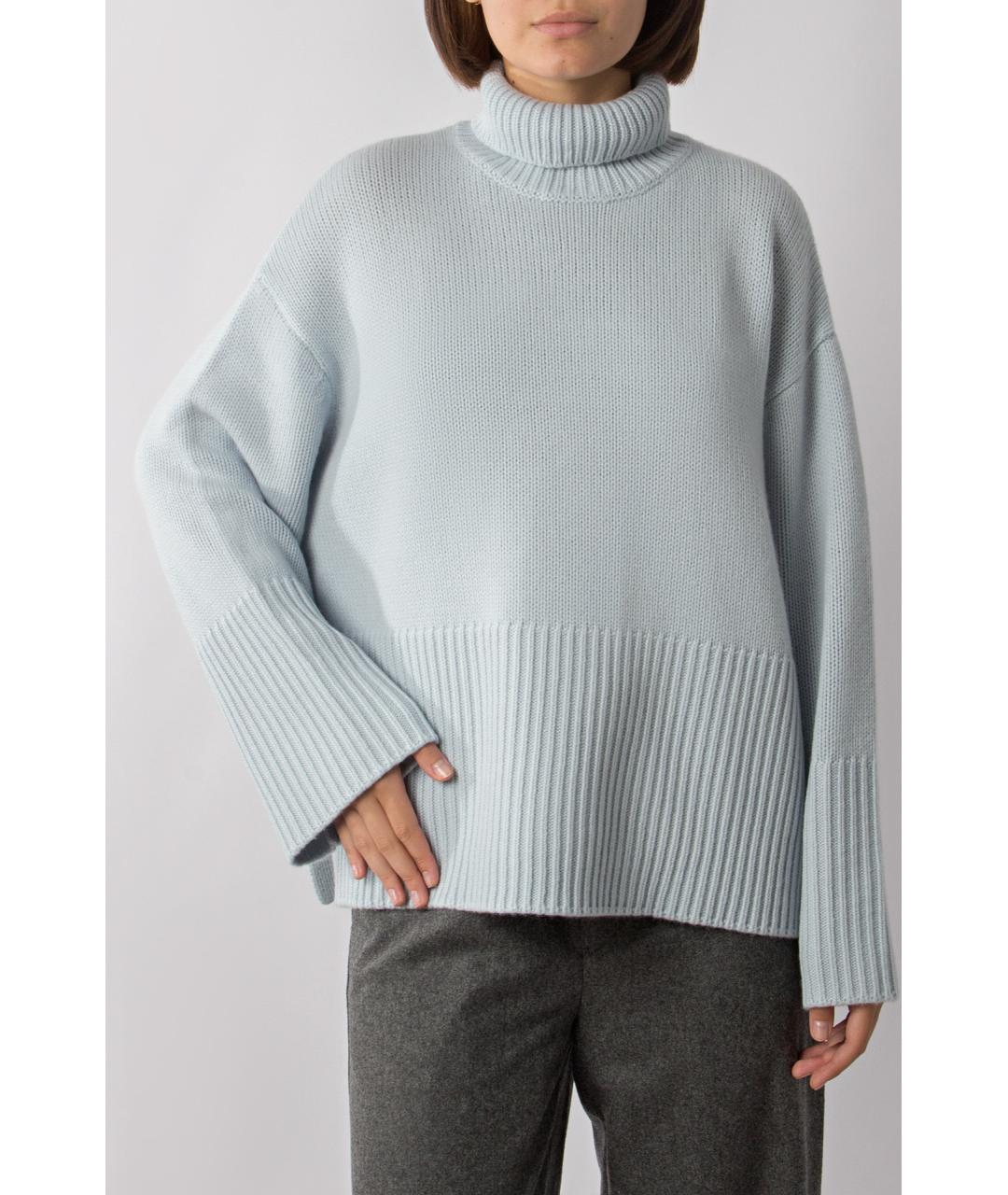TOTEME Голубой кашемировый джемпер / свитер, фото 3