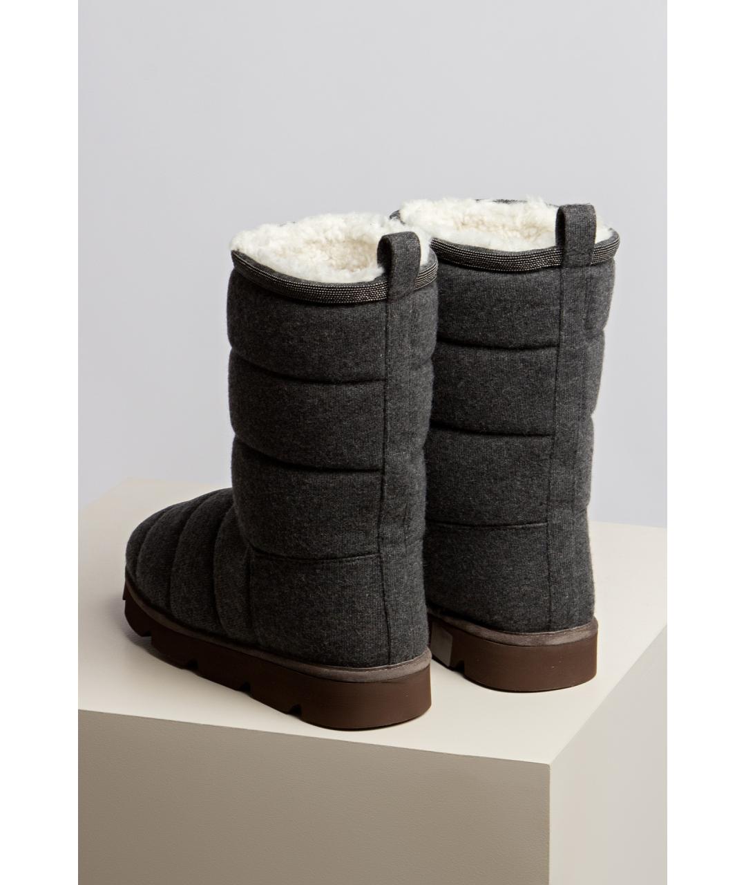BRUNELLO CUCINELLI Серые сапоги, фото 3