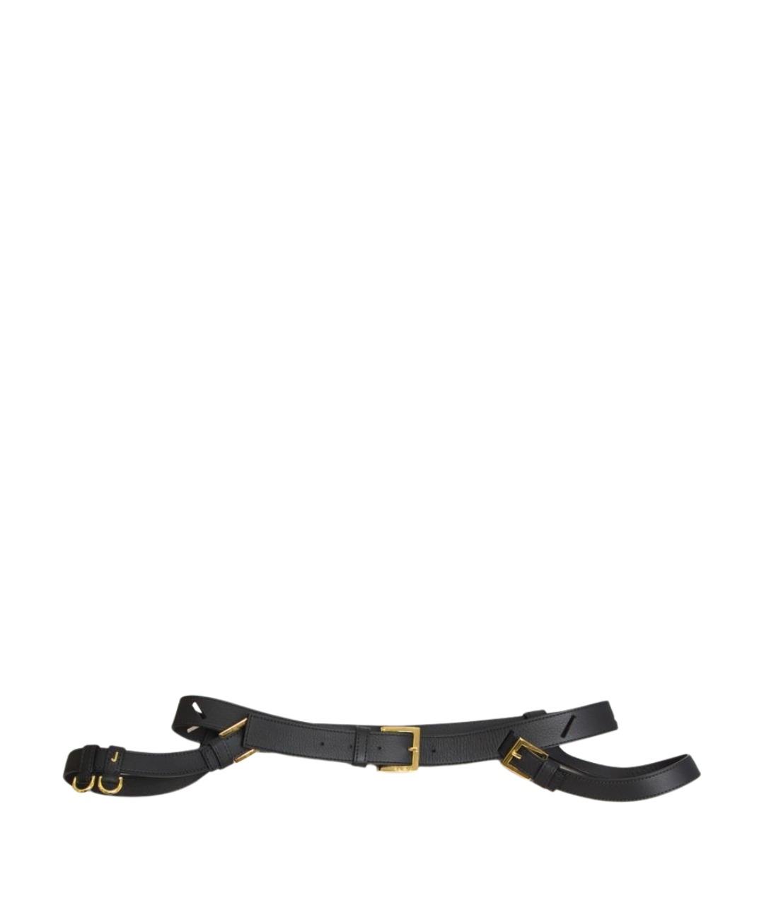 JACQUEMUS Коричневый кожаный ремень, фото 1