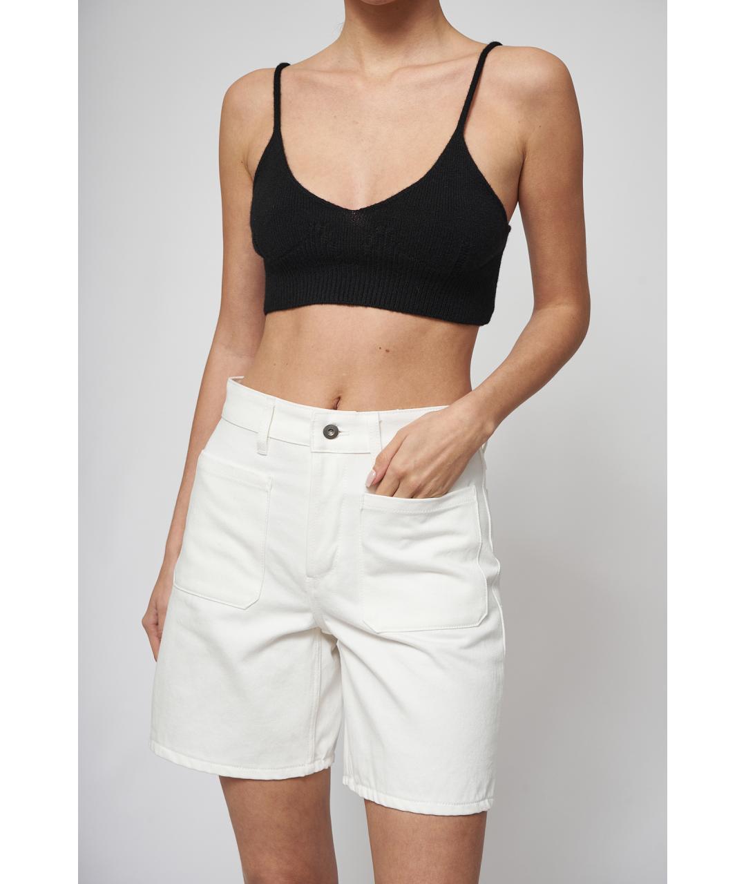 JIL SANDER Черная кашемировая майка, фото 4