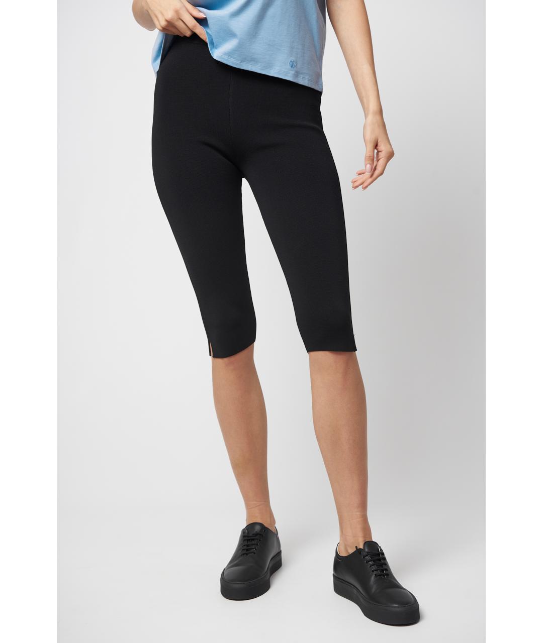 TOTEME Черные вискозные шорты, фото 3