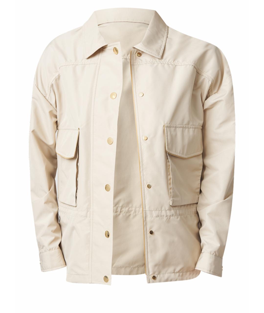 KITON Бежевая полиэстеровая куртка, фото 1