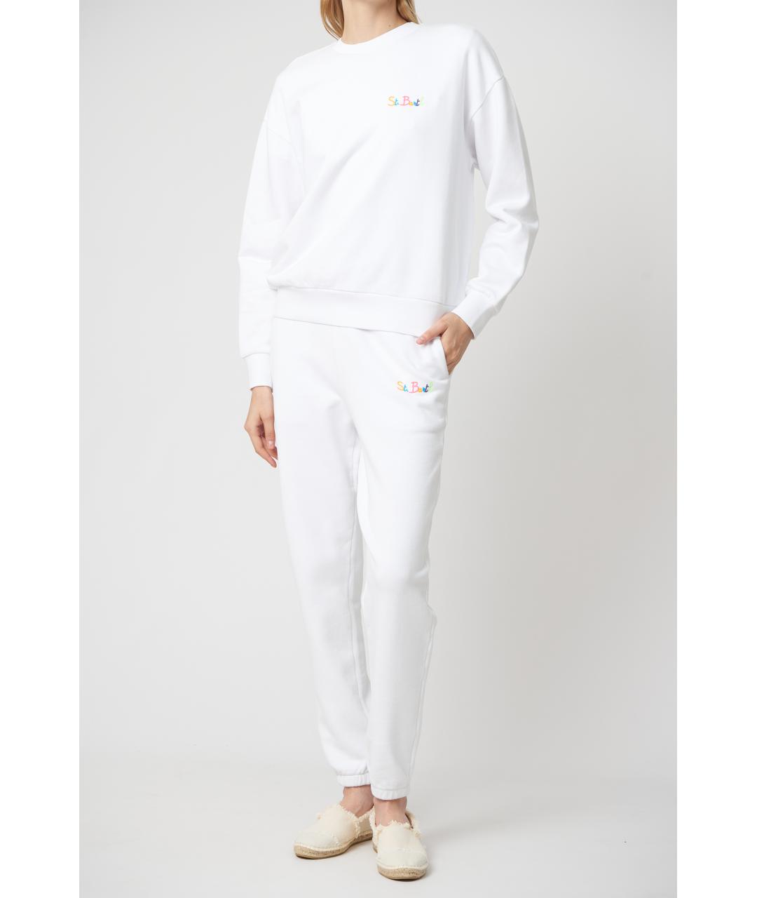 MC2 SAINT BARTH Белый хлопковый джемпер / свитер, фото 2