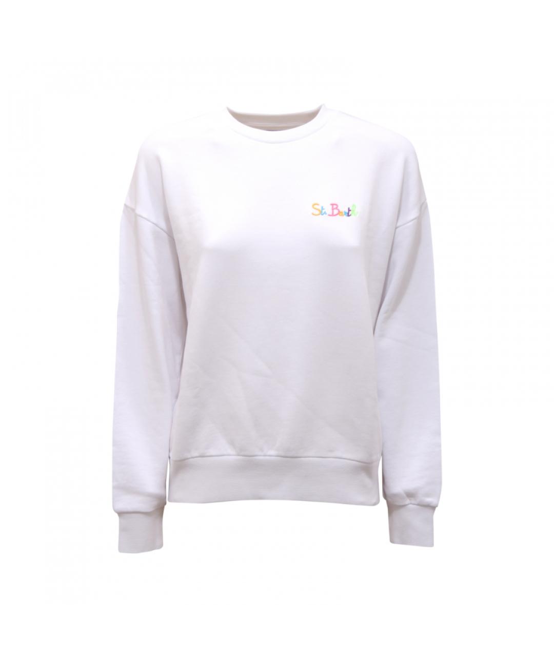 MC2 SAINT BARTH Белый хлопковый джемпер / свитер, фото 1