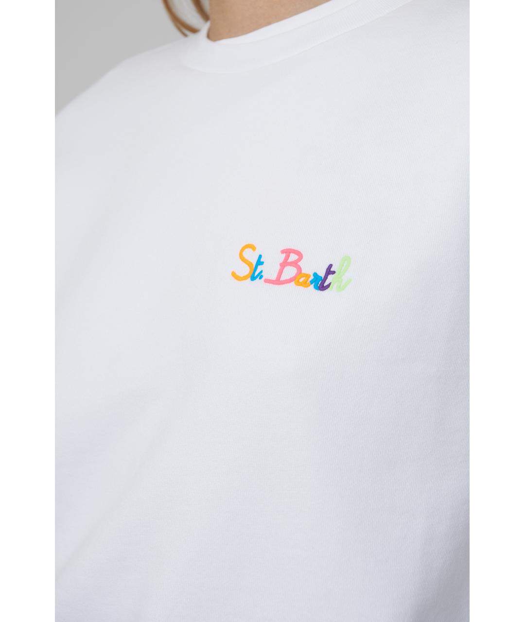 MC2 SAINT BARTH Белый хлопковый джемпер / свитер, фото 4