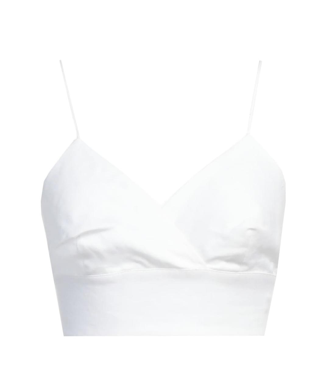 MC2 SAINT BARTH Белая льняная майка, фото 1