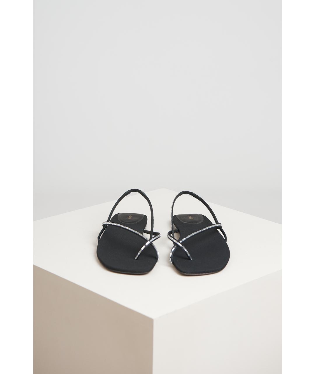 NEOUS Черные кожаные босоножки, фото 3