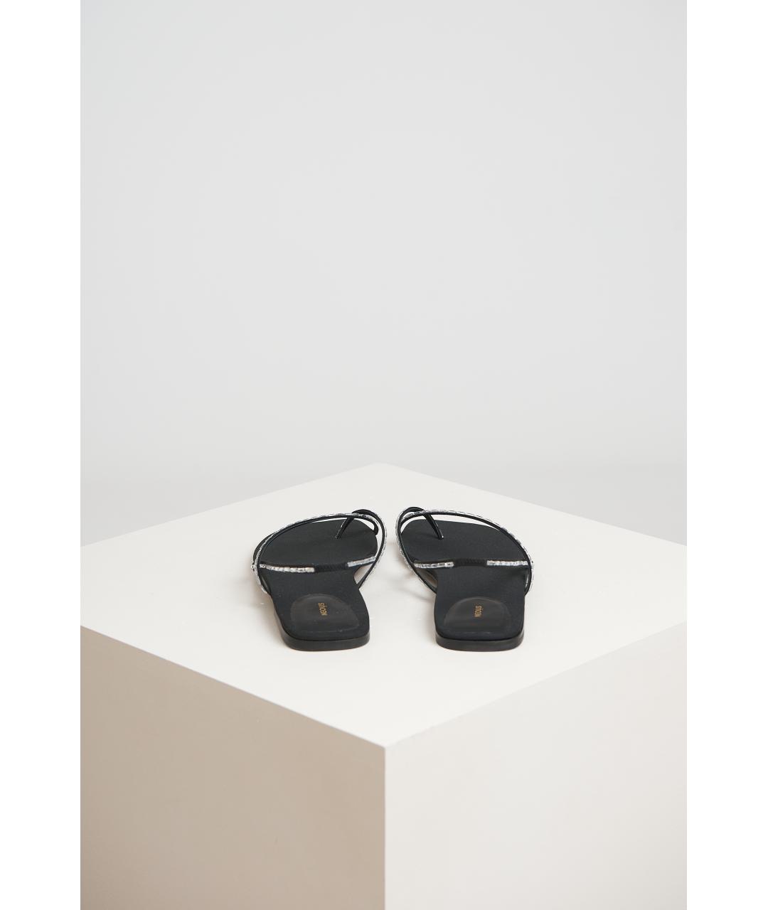 NEOUS Черные кожаные босоножки, фото 2