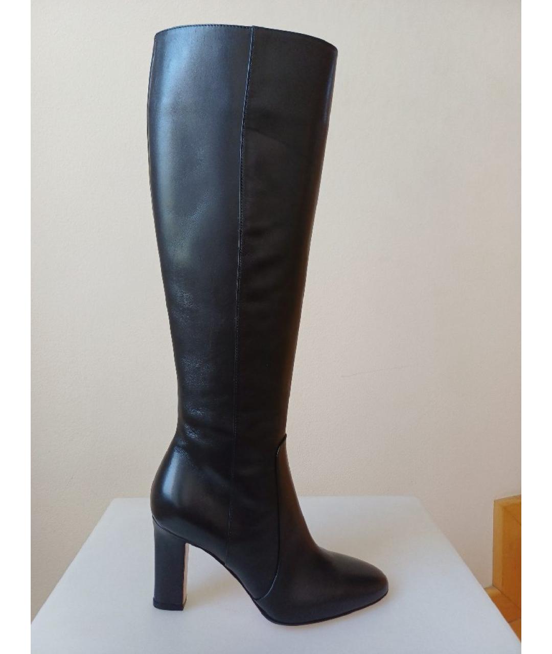 GIANVITO ROSSI Черные кожаные сапоги, фото 8