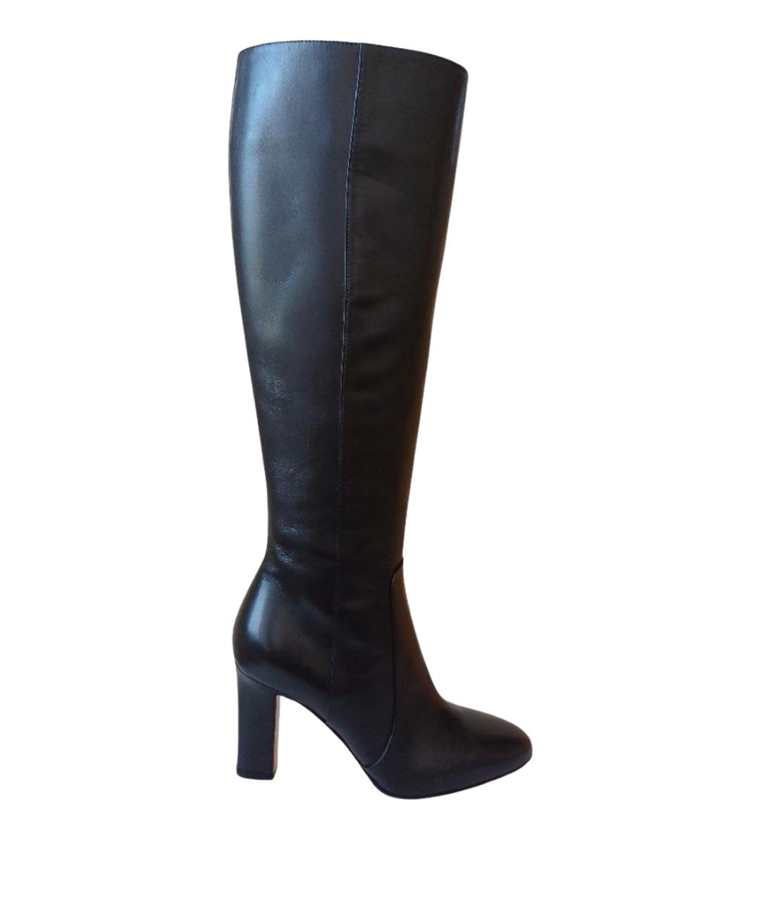 GIANVITO ROSSI Черные кожаные сапоги, фото 1