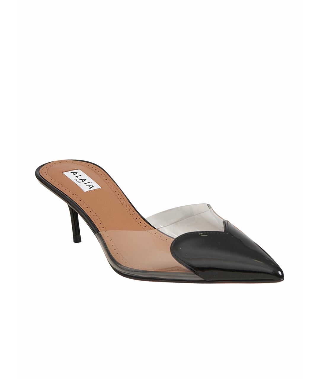 ALAIA Черные кожаные туфли, фото 1