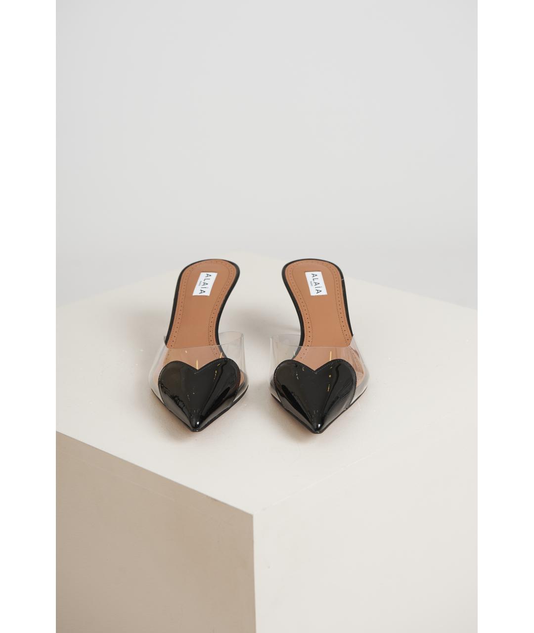 ALAIA Черные кожаные туфли, фото 4