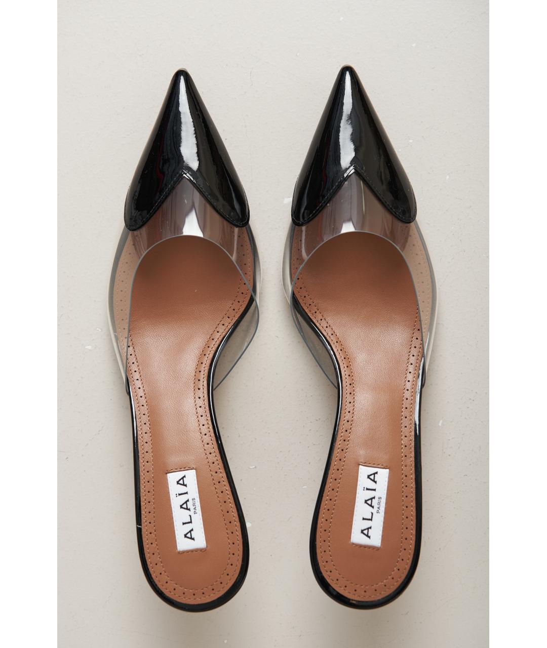 ALAIA Черные кожаные туфли, фото 5