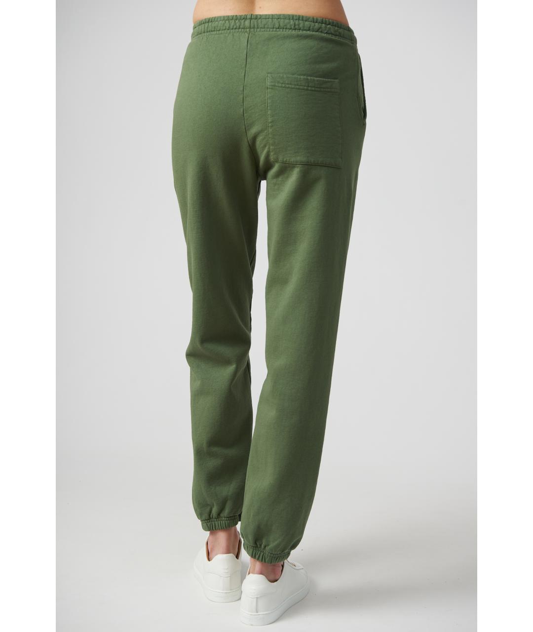 SPORTY AND RICH Хаки хлопковые спортивные брюки и шорты, фото 4