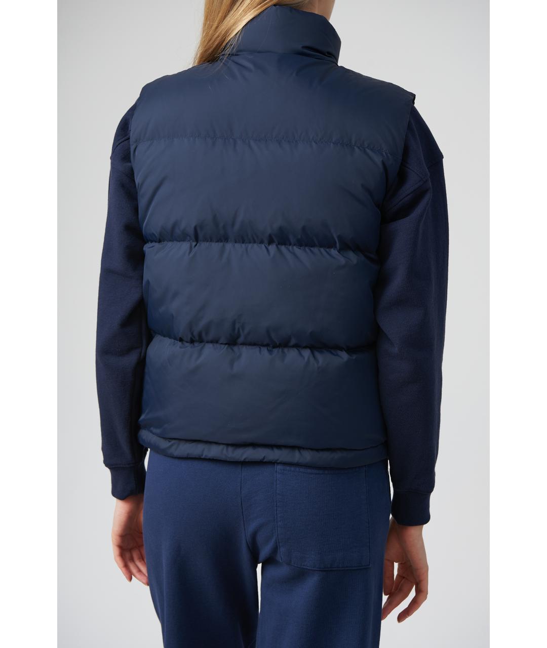 SPORTY AND RICH Темно-синий полиамидовый жилет, фото 6