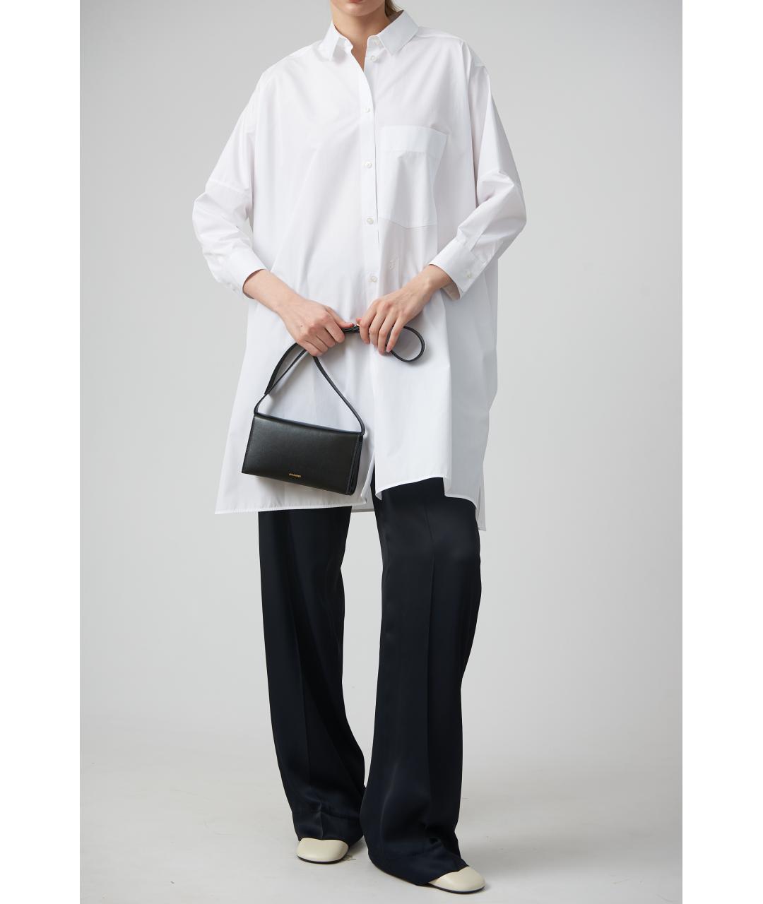 JIL SANDER Черные вискозные прямые брюки, фото 2