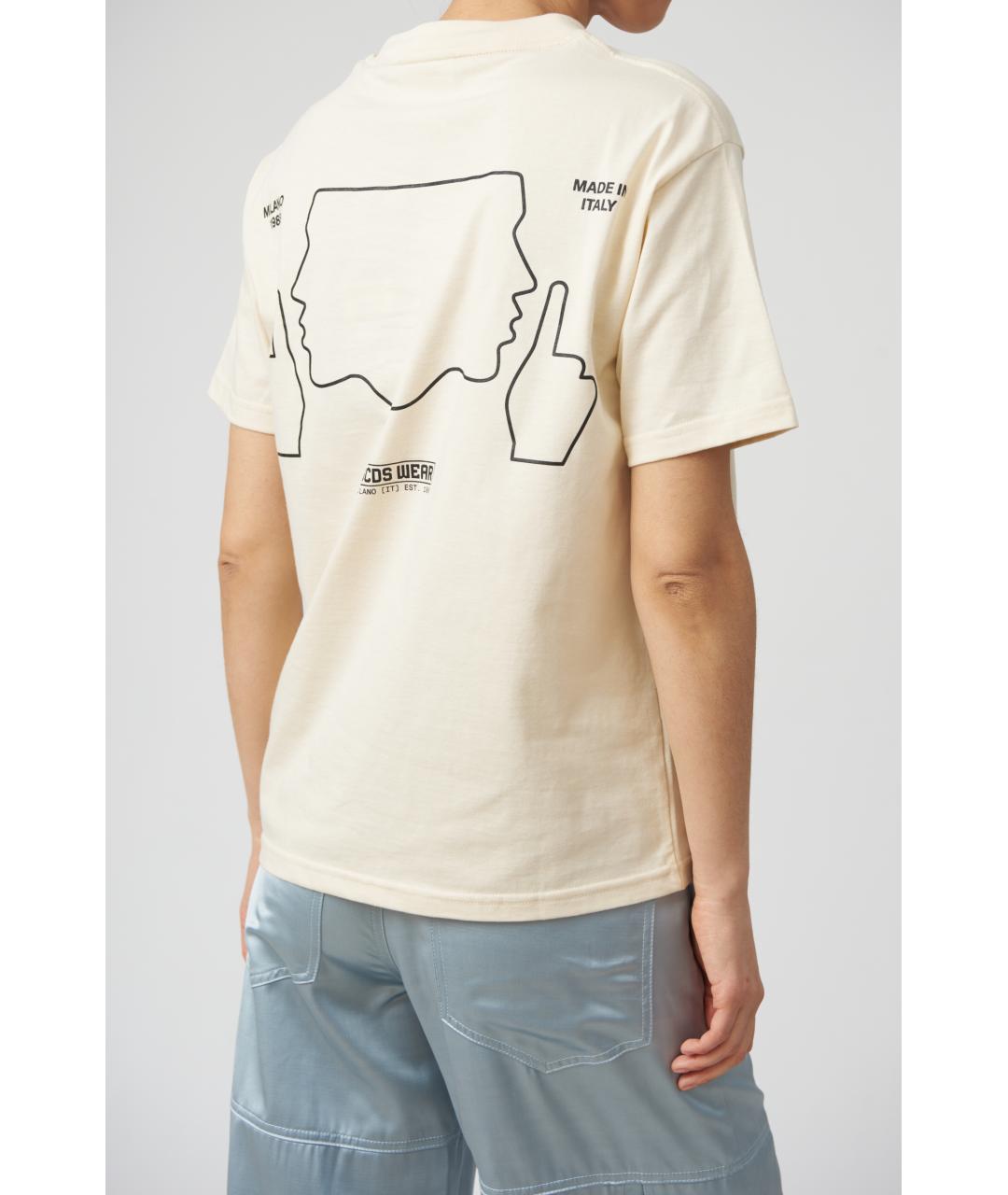 GCDS Белая хлопковая футболка, фото 6