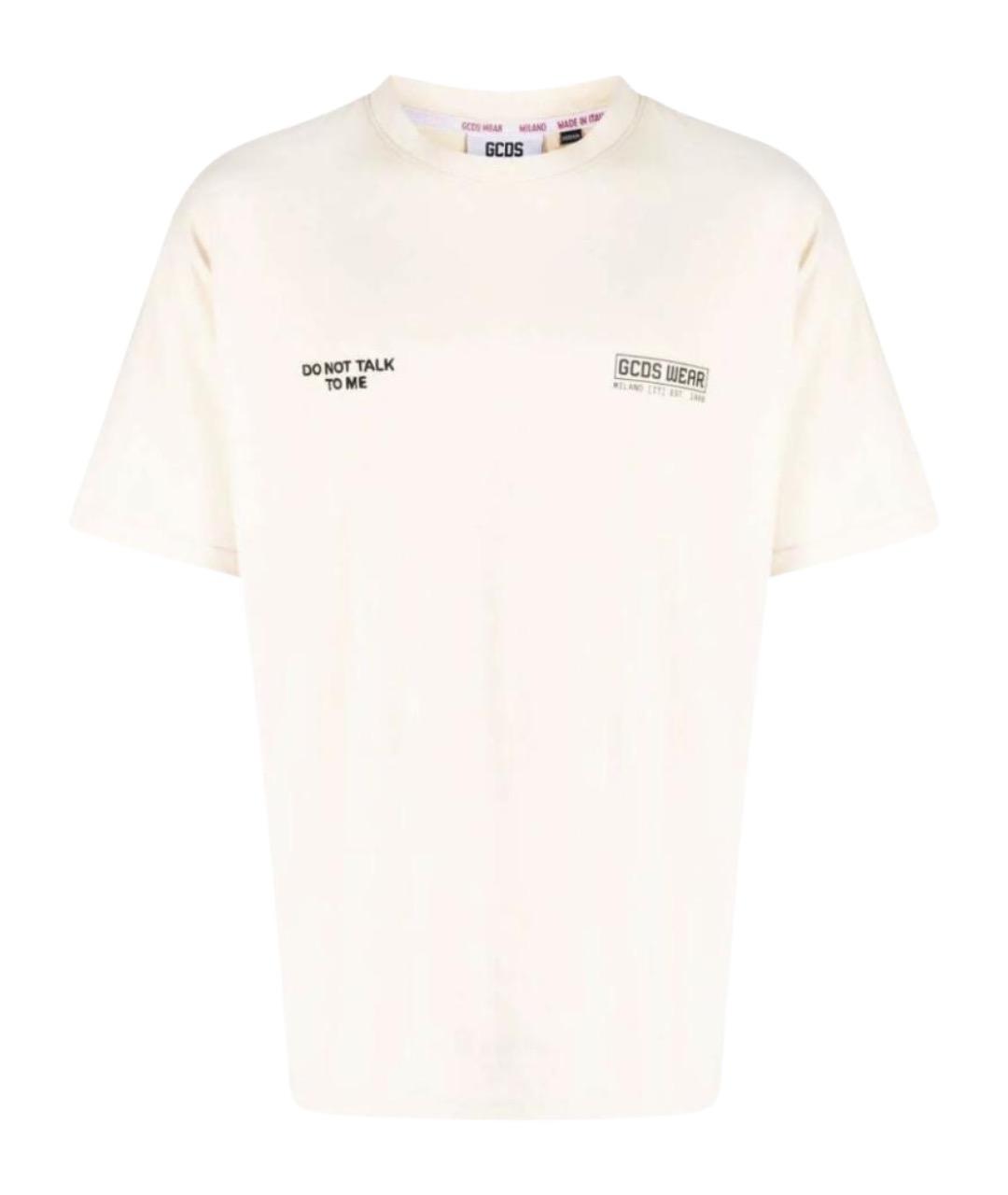 GCDS Белая хлопковая футболка, фото 1