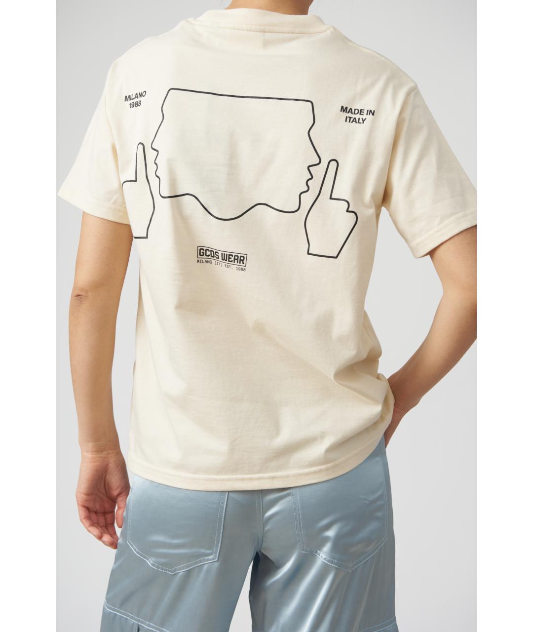 GCDS Белая хлопковая футболка, фото 7
