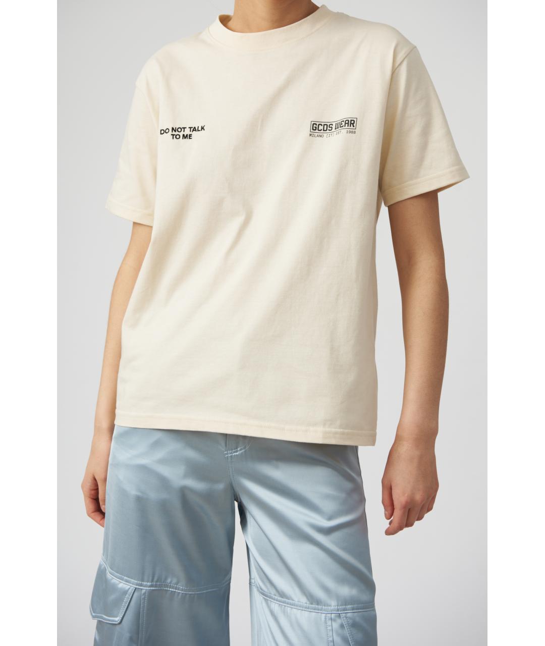 GCDS Белая хлопковая футболка, фото 3