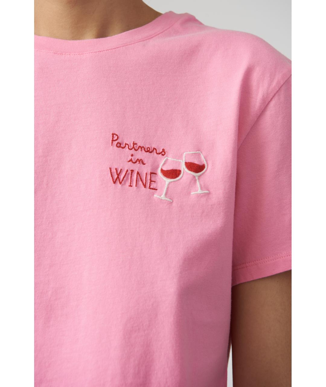 MC2 SAINT BARTH Розовая хлопковая футболка, фото 3