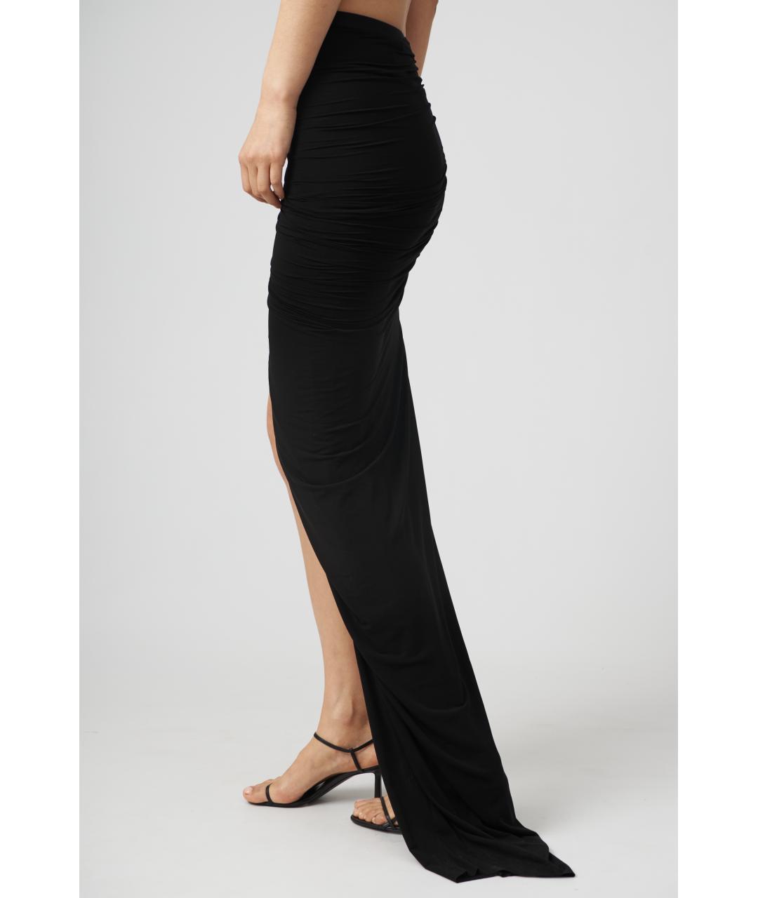 RICK OWENS Черная юбка миди, фото 3