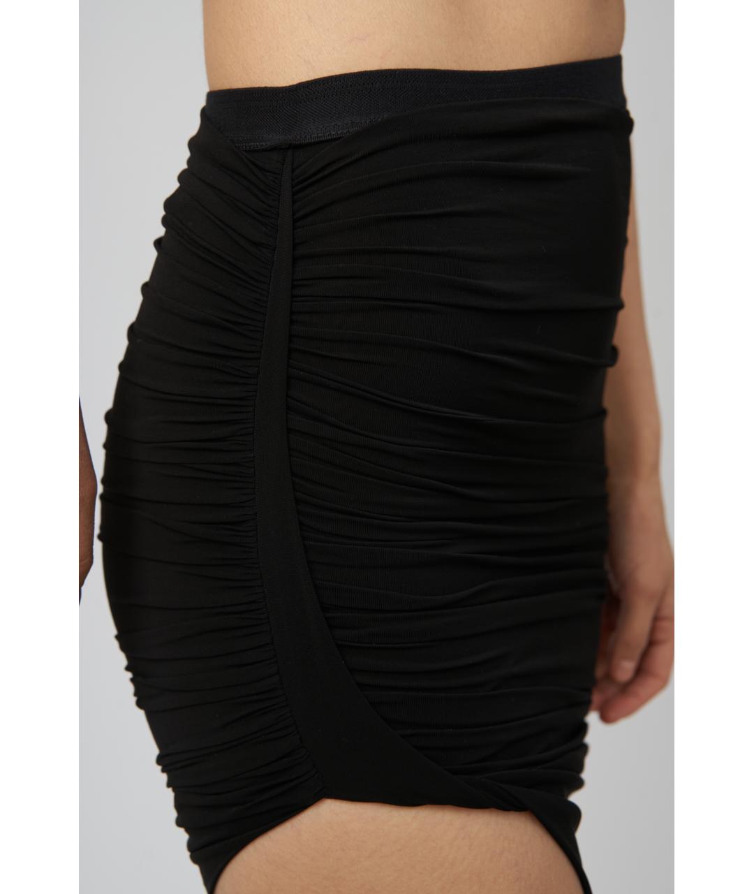 RICK OWENS Черная юбка миди, фото 2