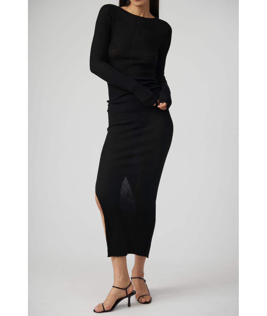 RICK OWENS Черный шерстяной джемпер / свитер, фото 2