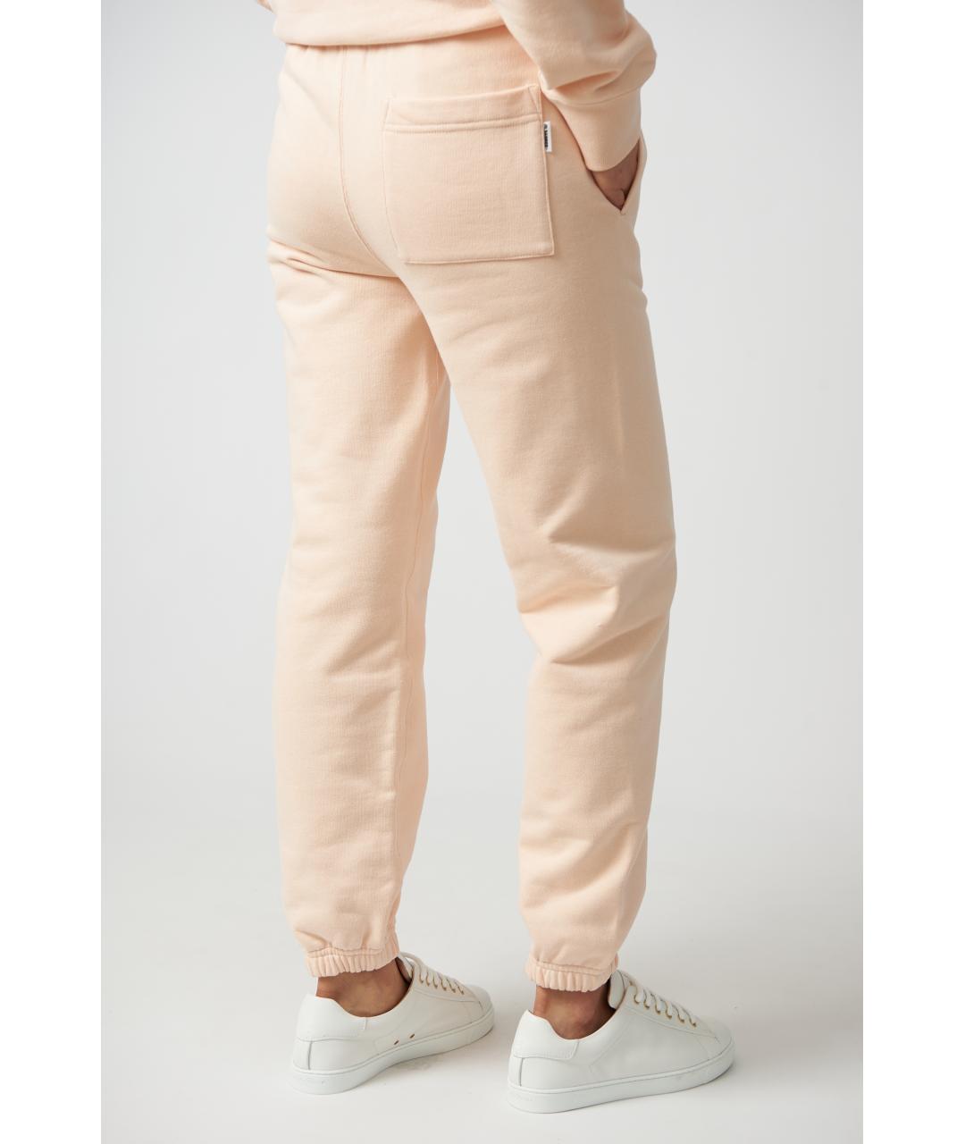 JIL SANDER Розовые хлопковые прямые брюки, фото 4