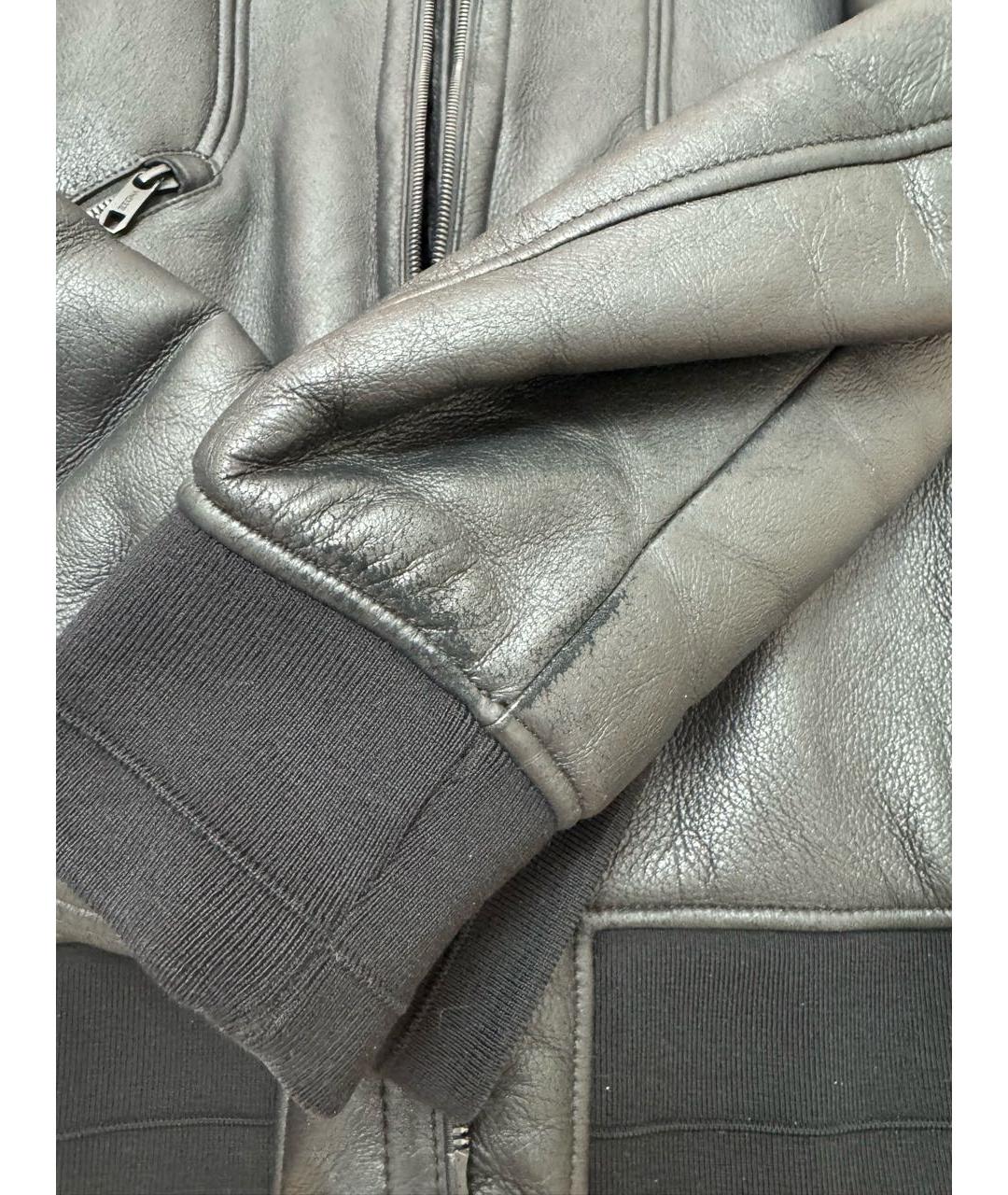 ZEGNA Черная кожаная дубленка/шуба, фото 4