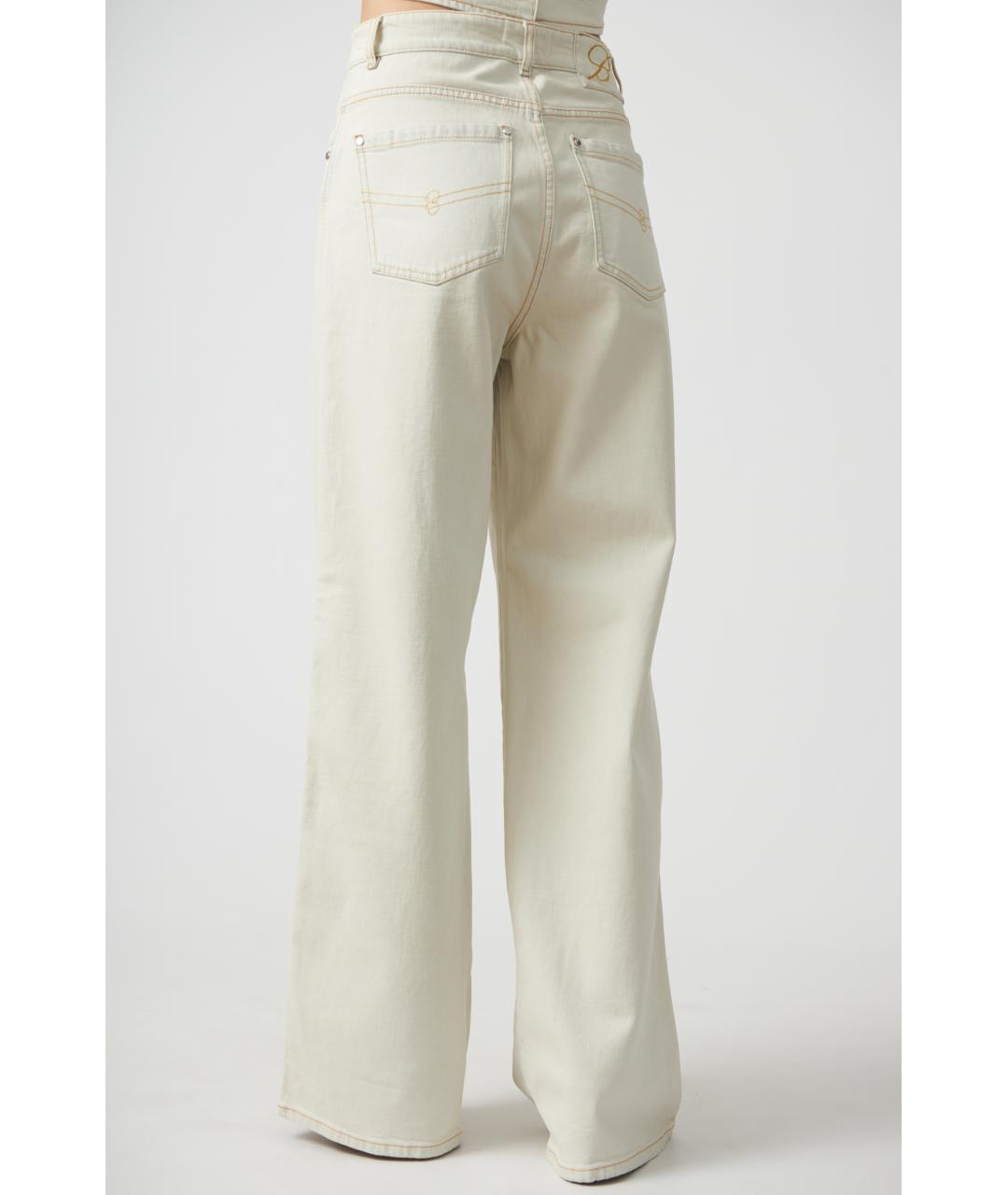 BLUMARINE Серые прямые джинсы, фото 5