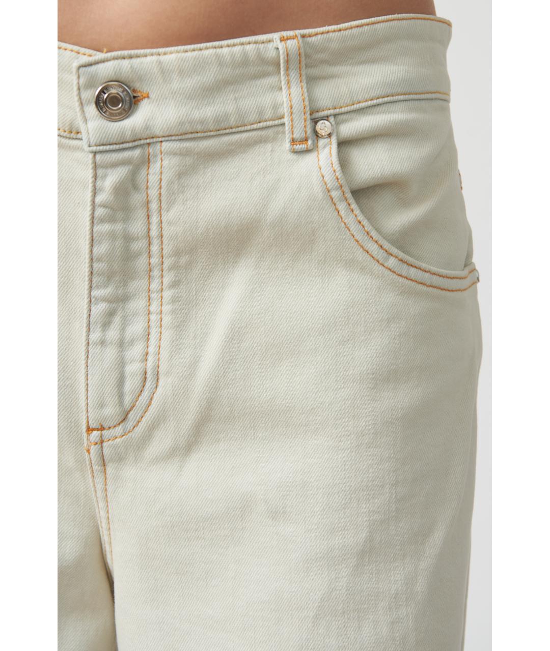 BLUMARINE Серые прямые джинсы, фото 4