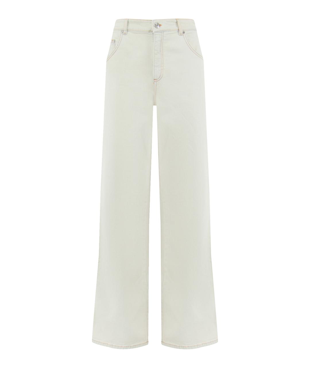 BLUMARINE Серые прямые джинсы, фото 1