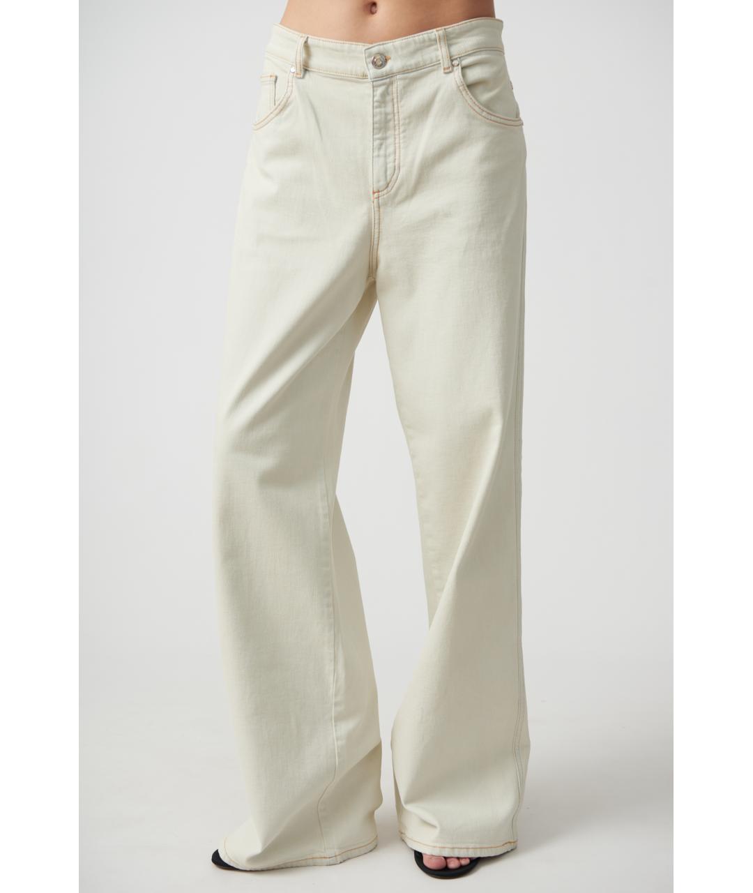 BLUMARINE Серые прямые джинсы, фото 3